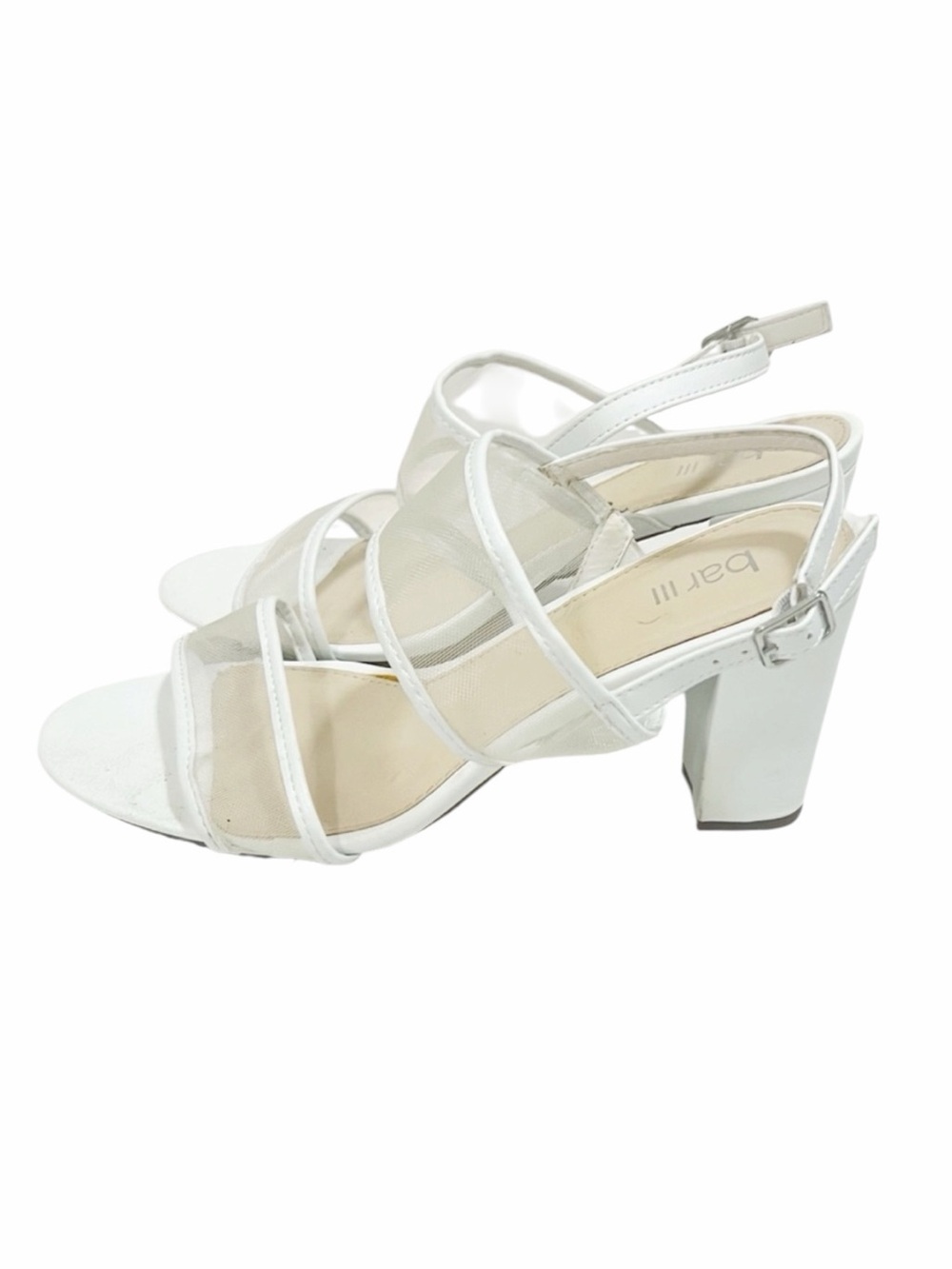 New Bar III Womens Brynn Mesh Strappy Sandals Heels Size 10 M